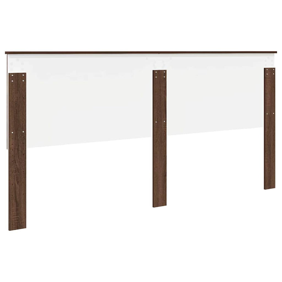 Hoofdbord met hoofdeinde Bruin Eiken 200 cm Bewerkt hout