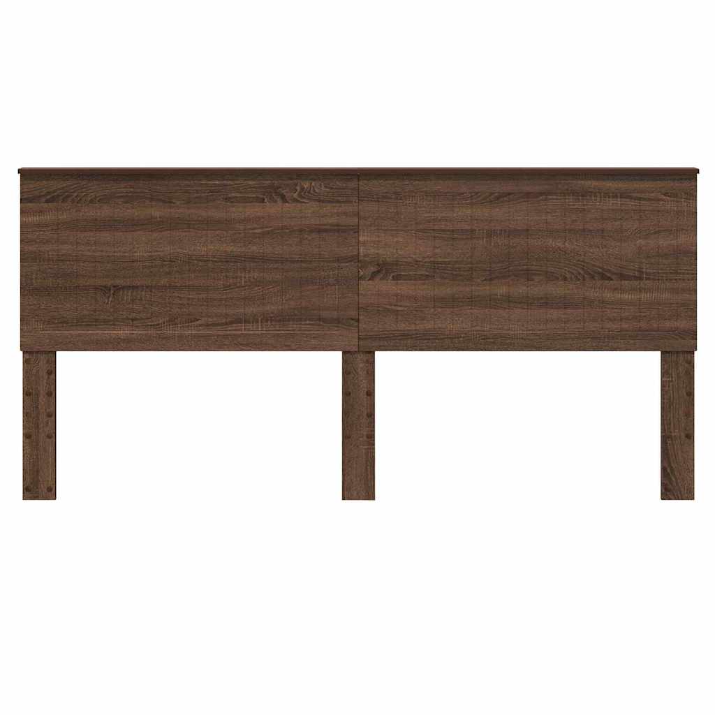 Hoofdbord met hoofdeinde Bruin Eiken 200 cm Bewerkt hout