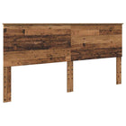 Headboard Old Wood 200 cm Carved wood