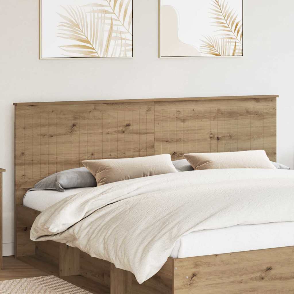 Hoofdbord met hoofdeinde Artisan Eiken 200 cm Bewerkt hout
