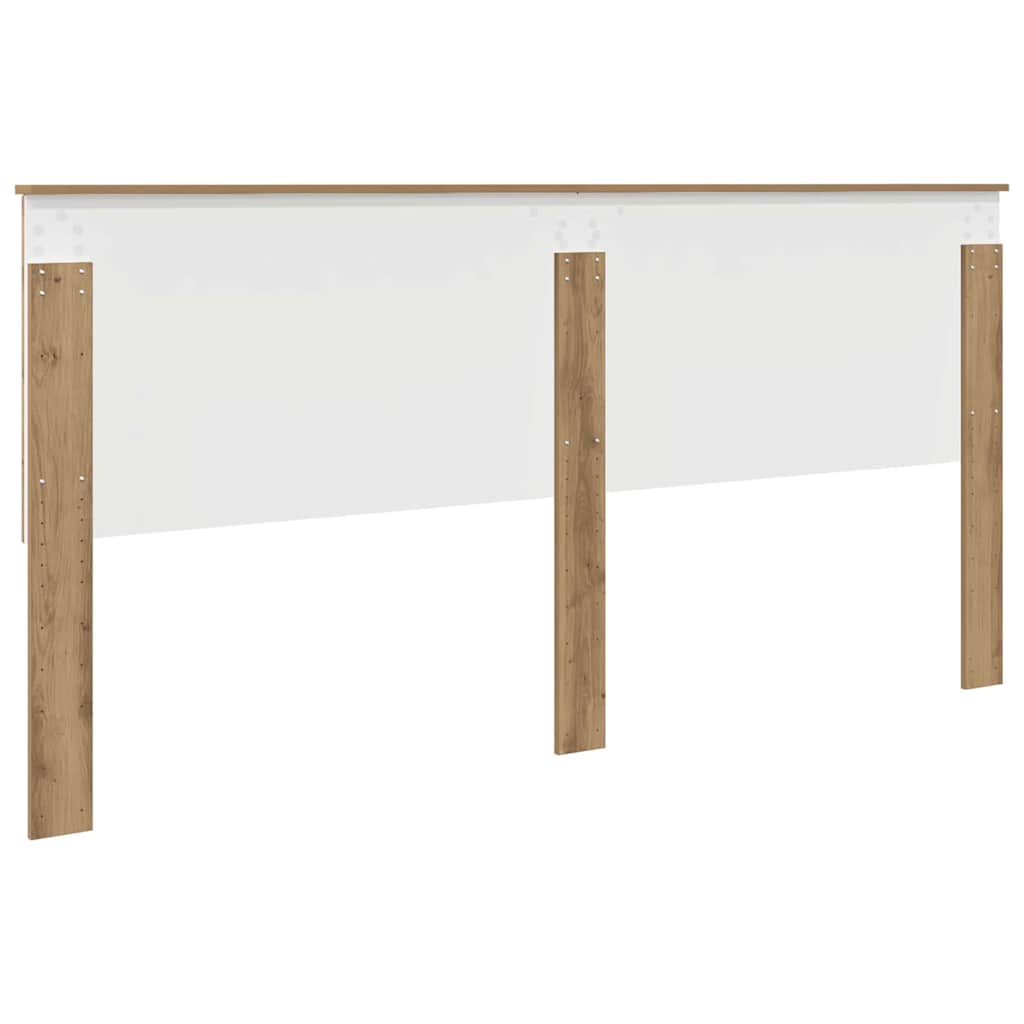 Hoofdbord met hoofdeinde Artisan Eiken 200 cm Bewerkt hout