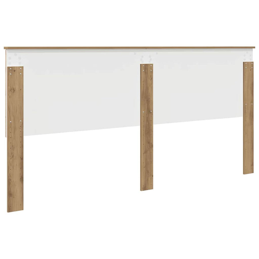 Hoofdbord met hoofdeinde Artisan Eiken 200 cm Bewerkt hout
