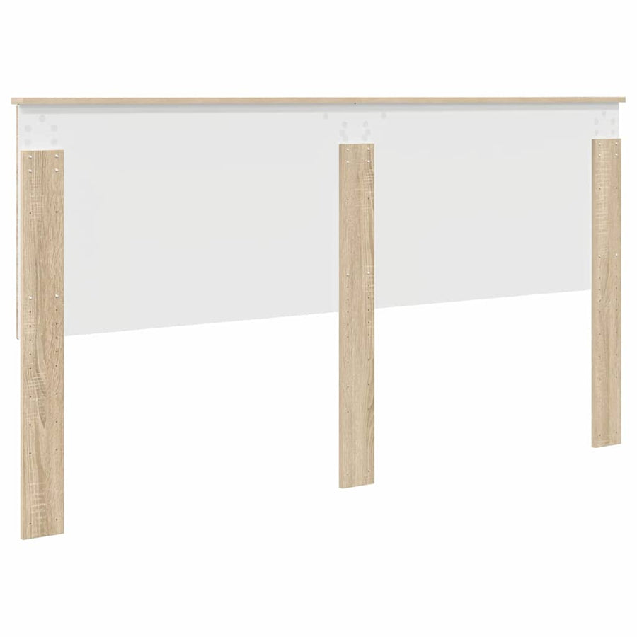 Hoofdbord met hoofdeinde Sonoma Eiken 180 cm Bewerkt hout
