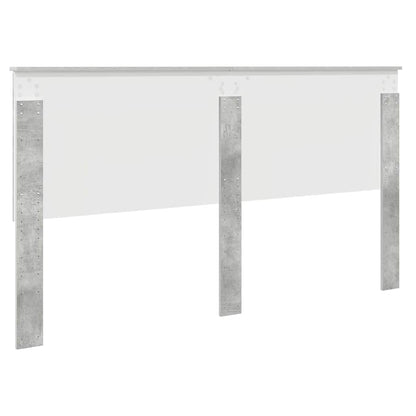 Hoofdbord met hoofdeinde Beton Grijs 180 cm Bewerkt hout