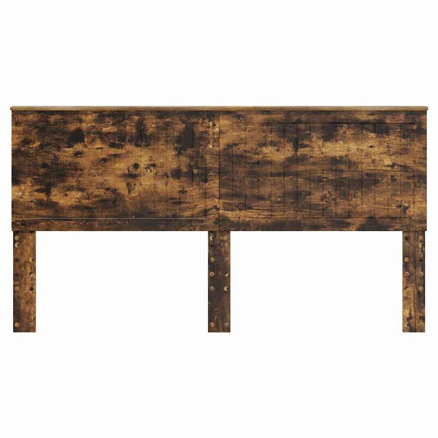 Hoofdbord met hoofdeinde Gerookt eiken 180 cm Bewerkt hout