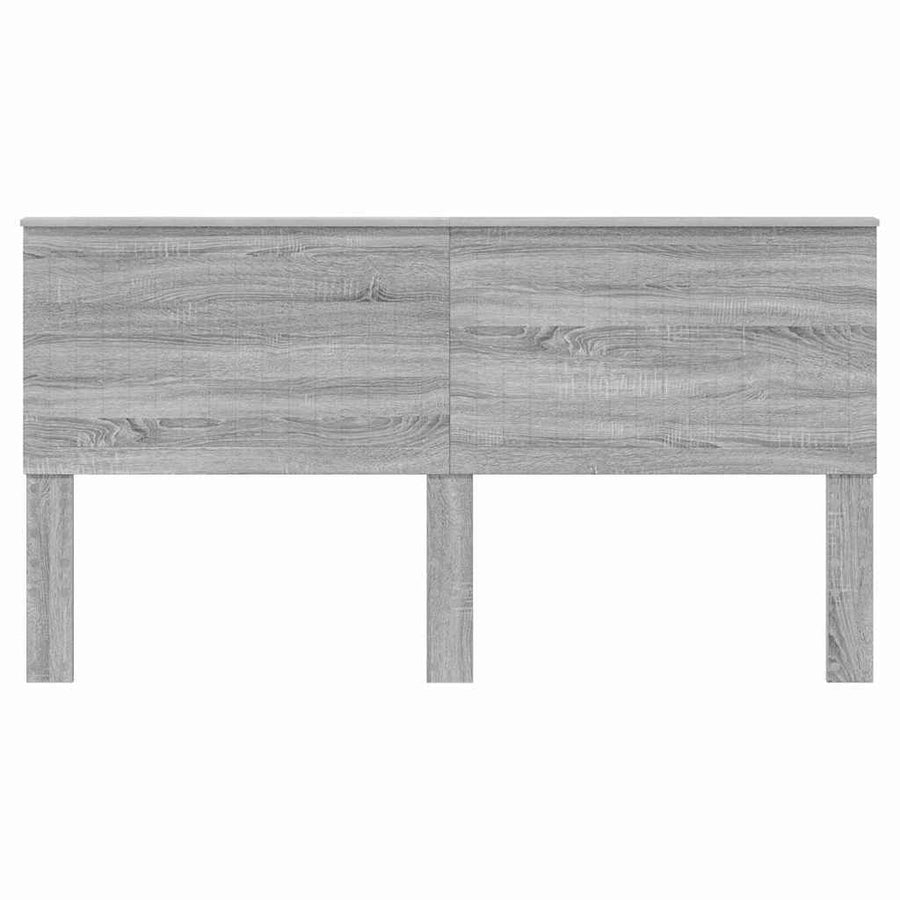Hoofdbord met hoofdeinde Grijs Sonoma 180 cm Bewerkt hout