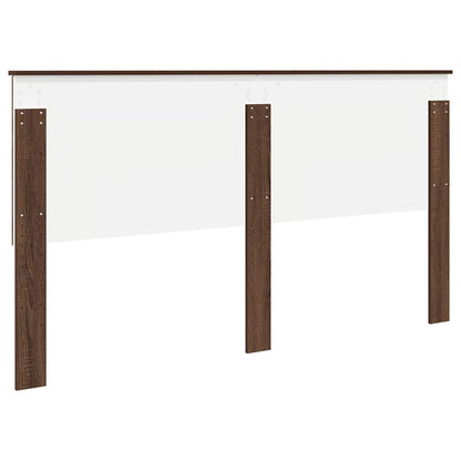 Hoofdbord met hoofdeinde Bruin Eiken 180 cm Bewerkt hout