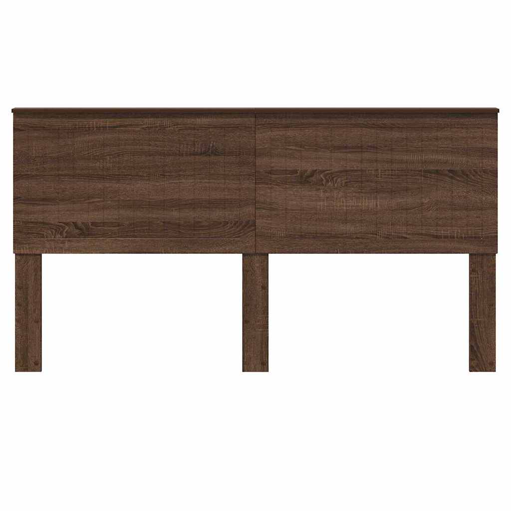 Hoofdbord met hoofdeinde Bruin Eiken 180 cm Bewerkt hout