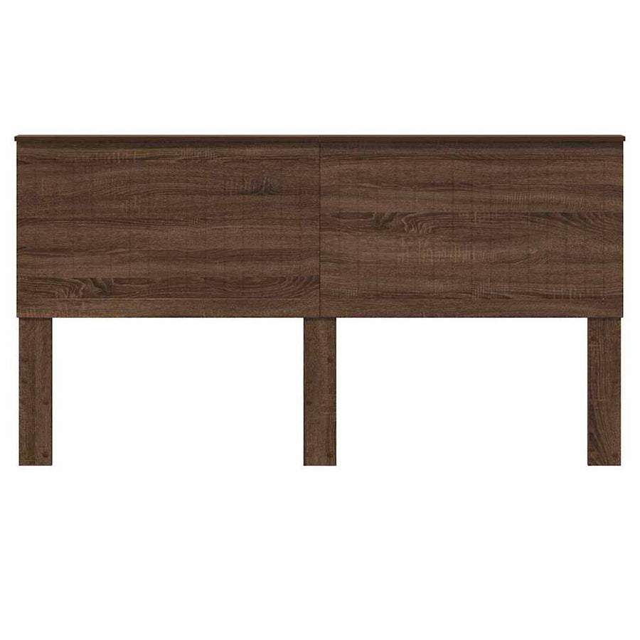 Hoofdbord met hoofdeinde Bruin Eiken 180 cm Bewerkt hout