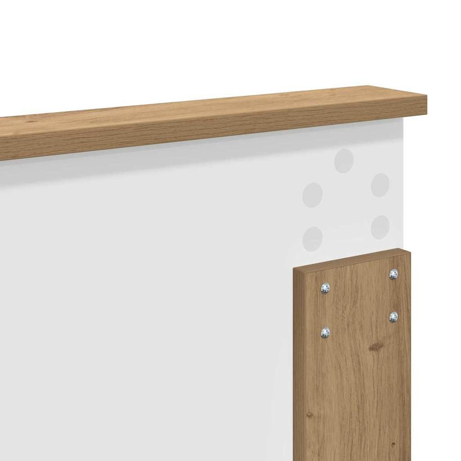 Hoofdbord met hoofdeinde Artisan Eiken 180 cm Bewerkt hout