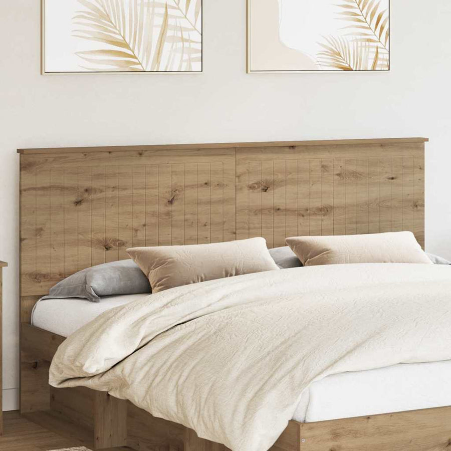 Hoofdbord met hoofdeinde Artisan Eiken 180 cm Bewerkt hout