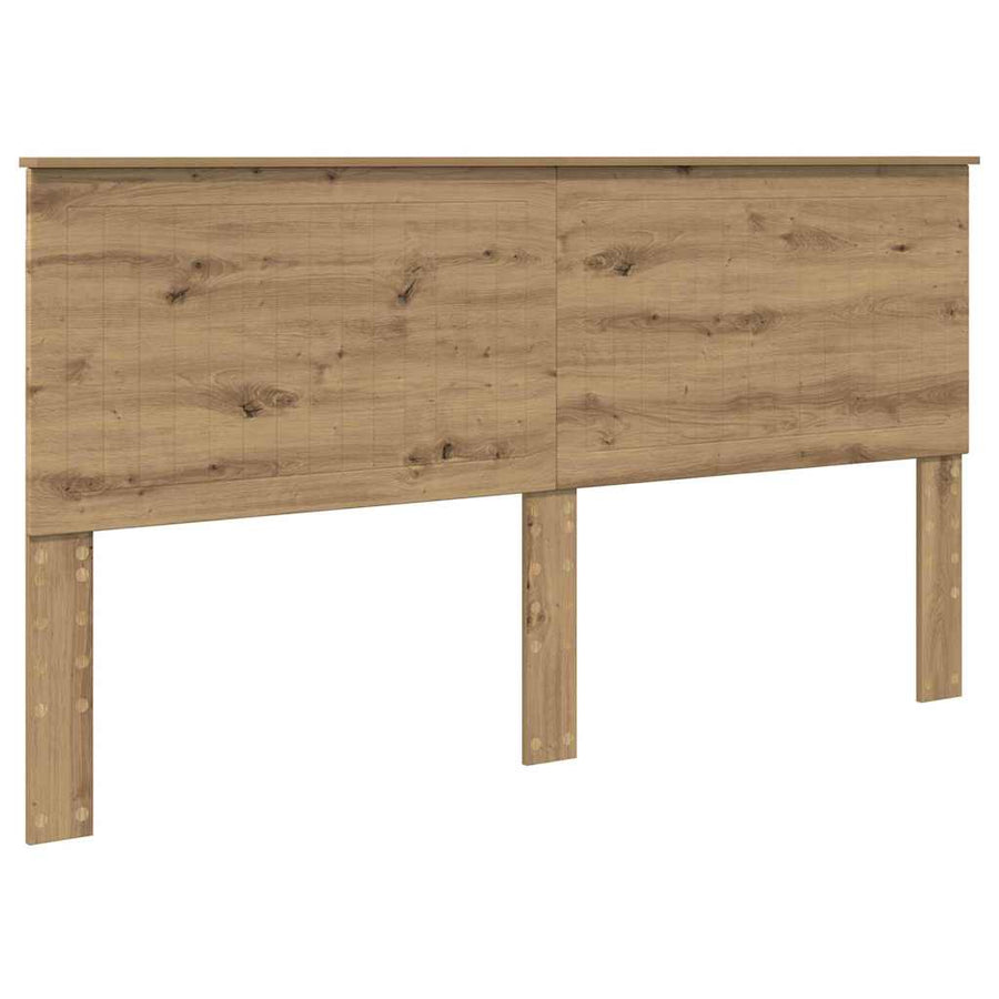 Hoofdbord met hoofdeinde Artisan Eiken 180 cm Bewerkt hout