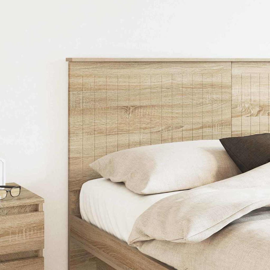 Hoofdbord met hoofdeinde Sonoma Eiken 160 cm Bewerkt hout