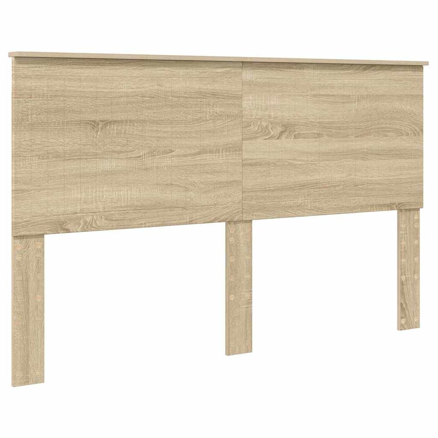 Hoofdbord met hoofdeinde Sonoma Eiken 160 cm Bewerkt hout
