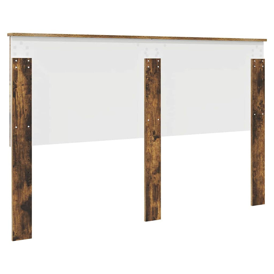 Hoofdbord met hoofdeinde Gerookt eiken 160 cm Bewerkt hout