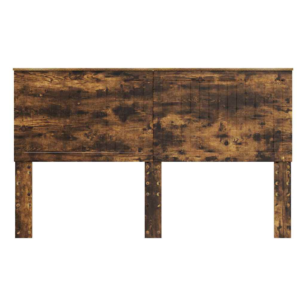 Hoofdbord met hoofdeinde Gerookt eiken 160 cm Bewerkt hout