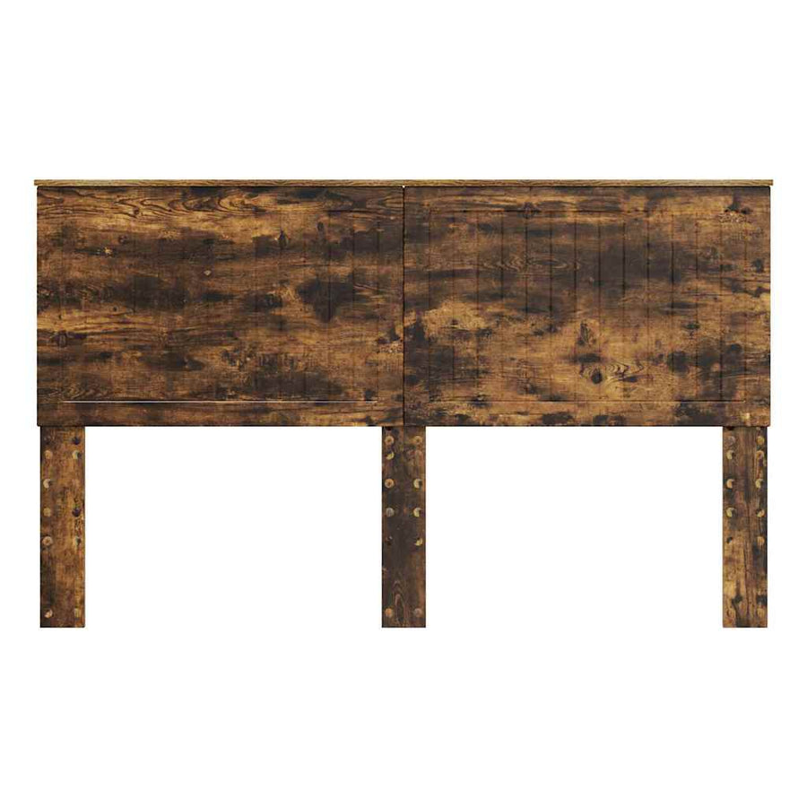 Hoofdbord met hoofdeinde Gerookt eiken 160 cm Bewerkt hout