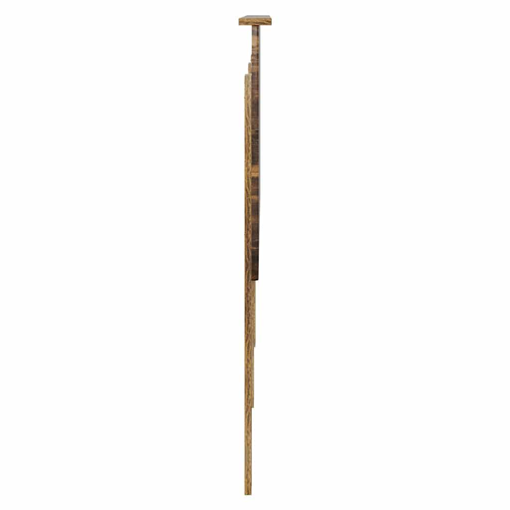 Hoofdbord met hoofdeinde Gerookt eiken 160 cm Bewerkt hout
