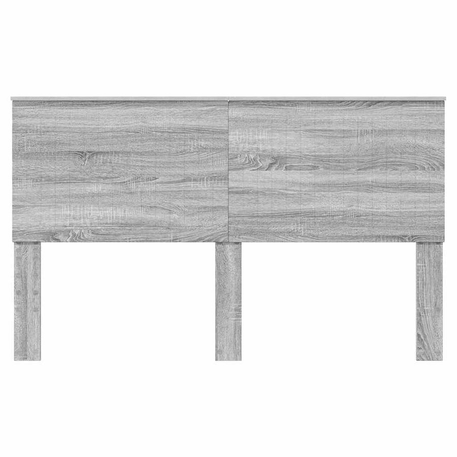 Hoofdbord met hoofdeinde Grijs Sonoma 160 cm Bewerkt hout