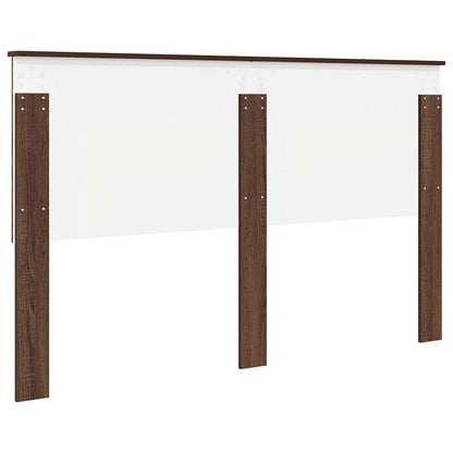 Hoofdbord met hoofdeinde Bruin Eiken 160 cm Bewerkt hout