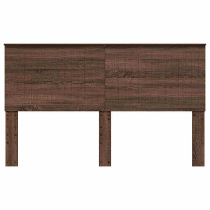 Hoofdbord met hoofdeinde Bruin Eiken 160 cm Bewerkt hout