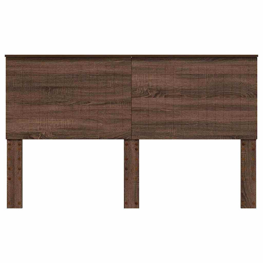 Hoofdbord met hoofdeinde Bruin Eiken 160 cm Bewerkt hout