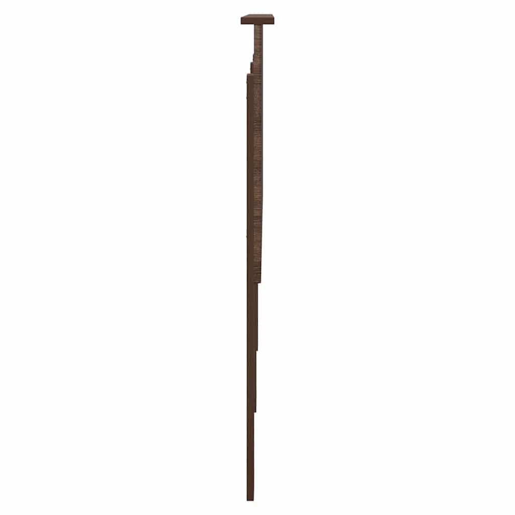 Hoofdbord met hoofdeinde Bruin Eiken 160 cm Bewerkt hout