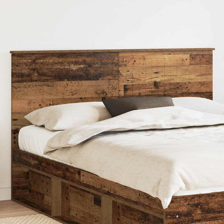 Hoofdbord met hoofdeinde Oud Hout 160 cm Bewerkt hout