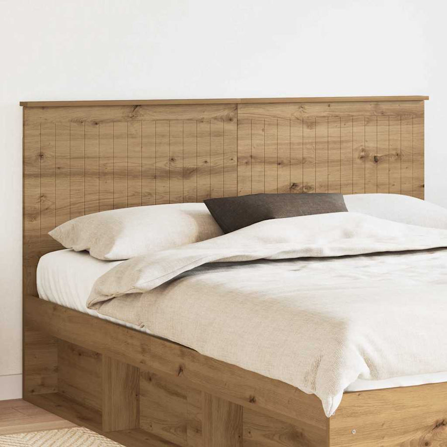 Hoofdbord met hoofdeinde Artisan Eiken 160 cm Bewerkt hout