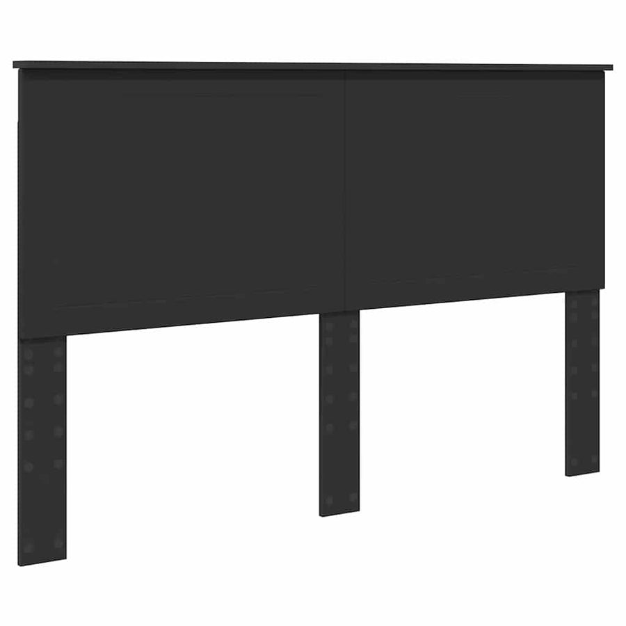 Hoofdbord met hoofdeinde Zwart Eiken 150 cm Bewerkt hout