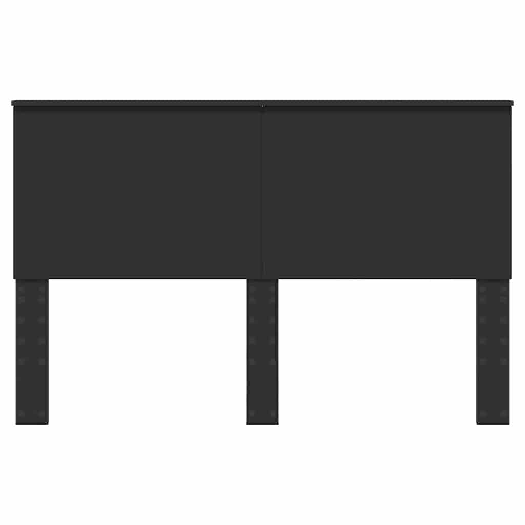 Hoofdbord met hoofdeinde Zwart Eiken 150 cm Bewerkt hout