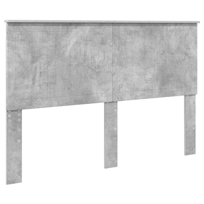 Hoofdbord met hoofdeinde Beton Grijs 150 cm Bewerkt hout