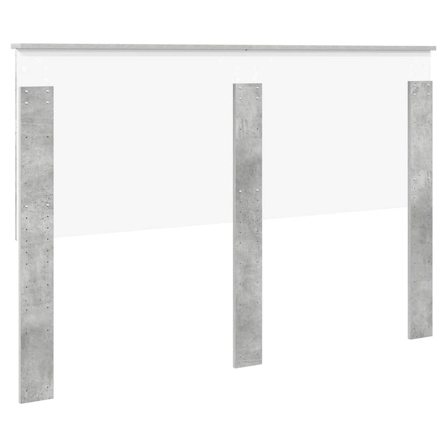 Hoofdbord met hoofdeinde Beton Grijs 150 cm Bewerkt hout