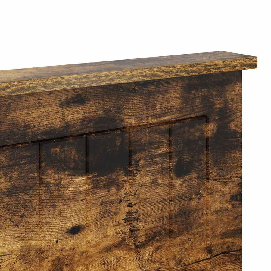 Hoofdbord met hoofdeinde Gerookt eiken 150 cm Bewerkt hout