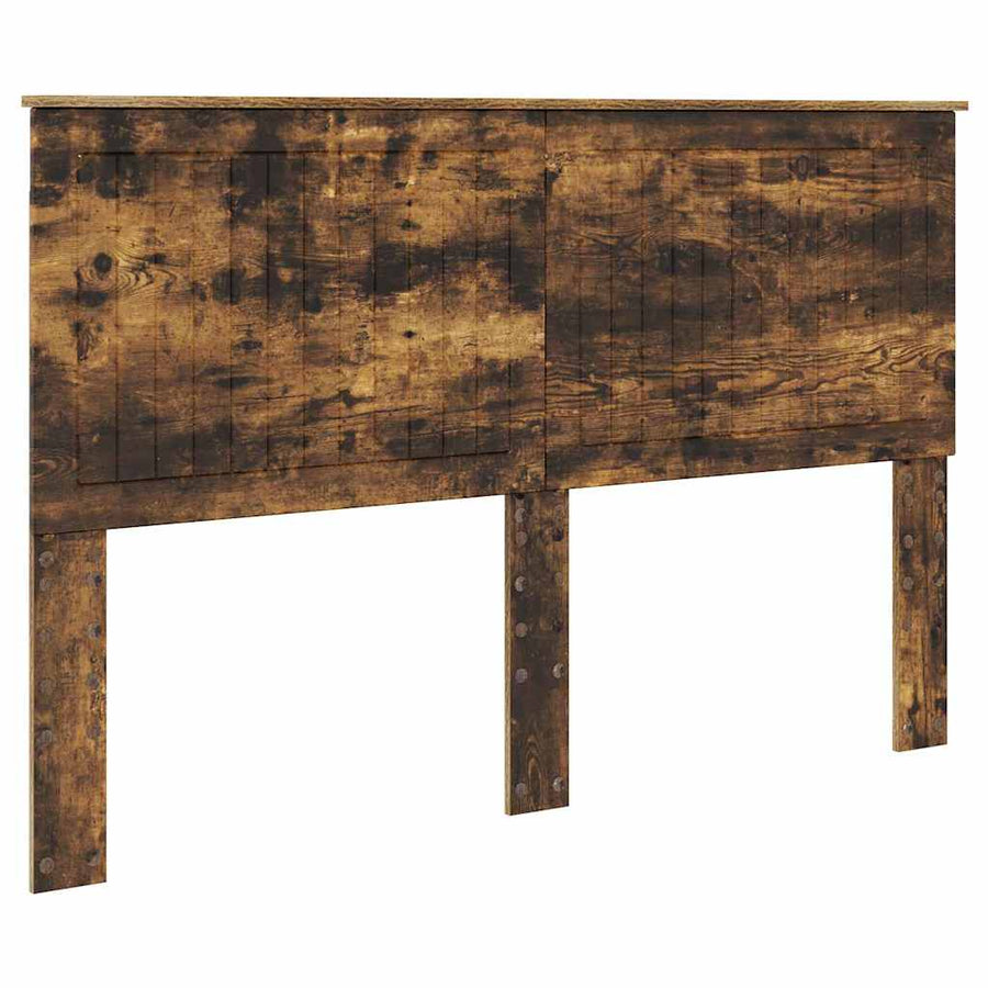 Hoofdbord met hoofdeinde Gerookt eiken 150 cm Bewerkt hout