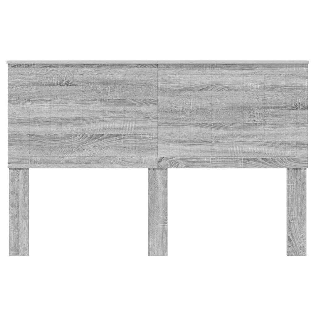 Hoofdbord met hoofdeinde Grijs Sonoma 150 cm Bewerkt hout