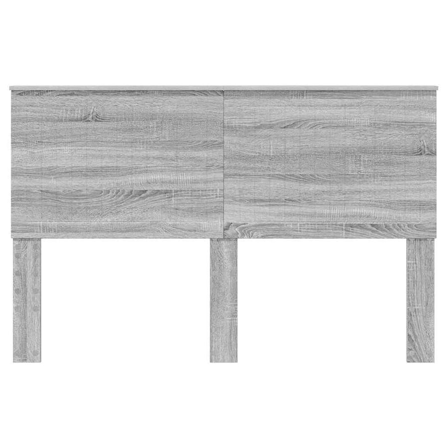 Hoofdbord met hoofdeinde Grijs Sonoma 150 cm Bewerkt hout