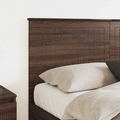 Hoofdbord met hoofdeinde Bruin Eiken 150 cm Bewerkt hout