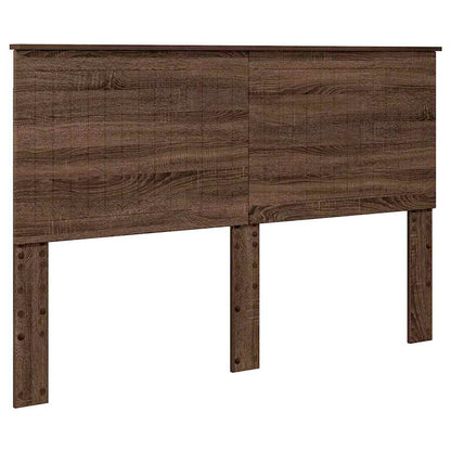 Hoofdbord met hoofdeinde Bruin Eiken 150 cm Bewerkt hout
