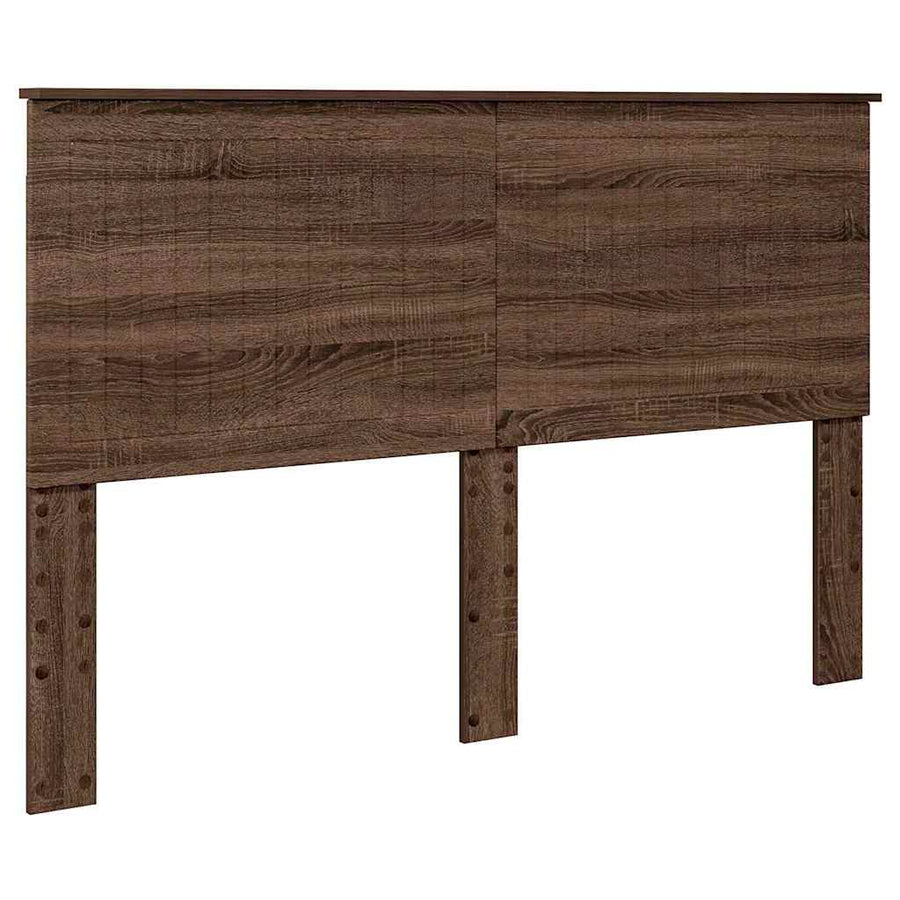 Hoofdbord met hoofdeinde Bruin Eiken 150 cm Bewerkt hout