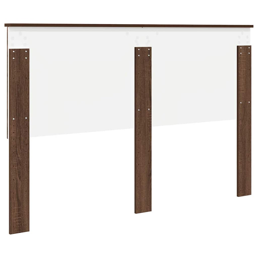 Hoofdbord met hoofdeinde Bruin Eiken 150 cm Bewerkt hout