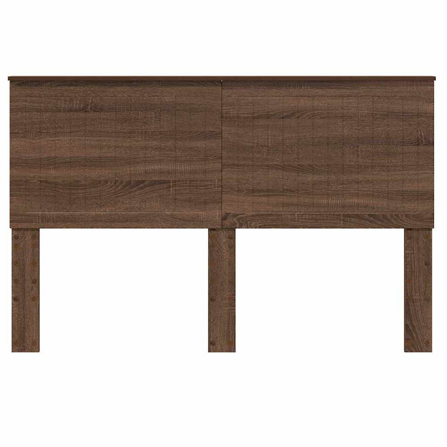 Hoofdbord met hoofdeinde Bruin Eiken 150 cm Bewerkt hout