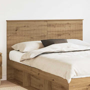 Hoofdbord Artisan eiken 153x7x100 cm bewerkt hout