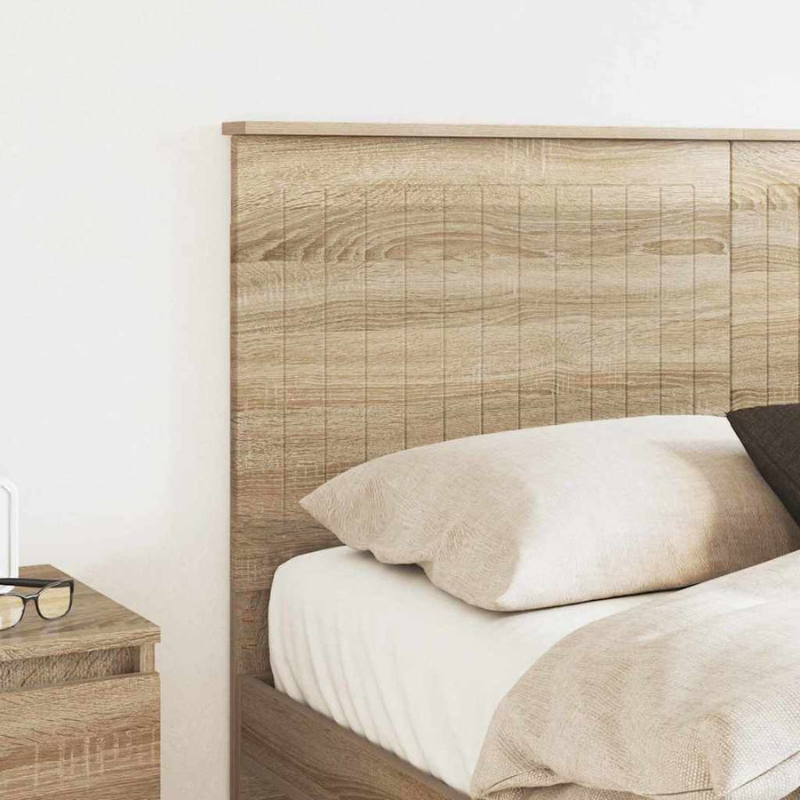 Hoofdbord met hoofdeinde Sonoma Eiken 140 cm Bewerkt hout