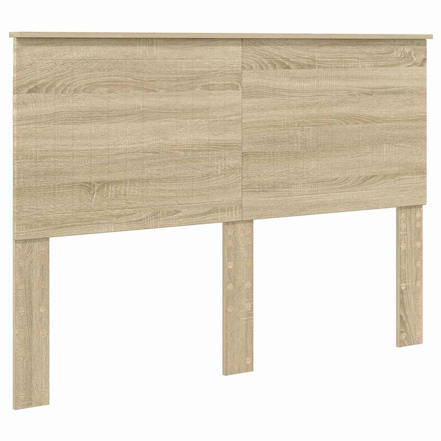 Hoofdbord met hoofdeinde Sonoma Eiken 140 cm Bewerkt hout