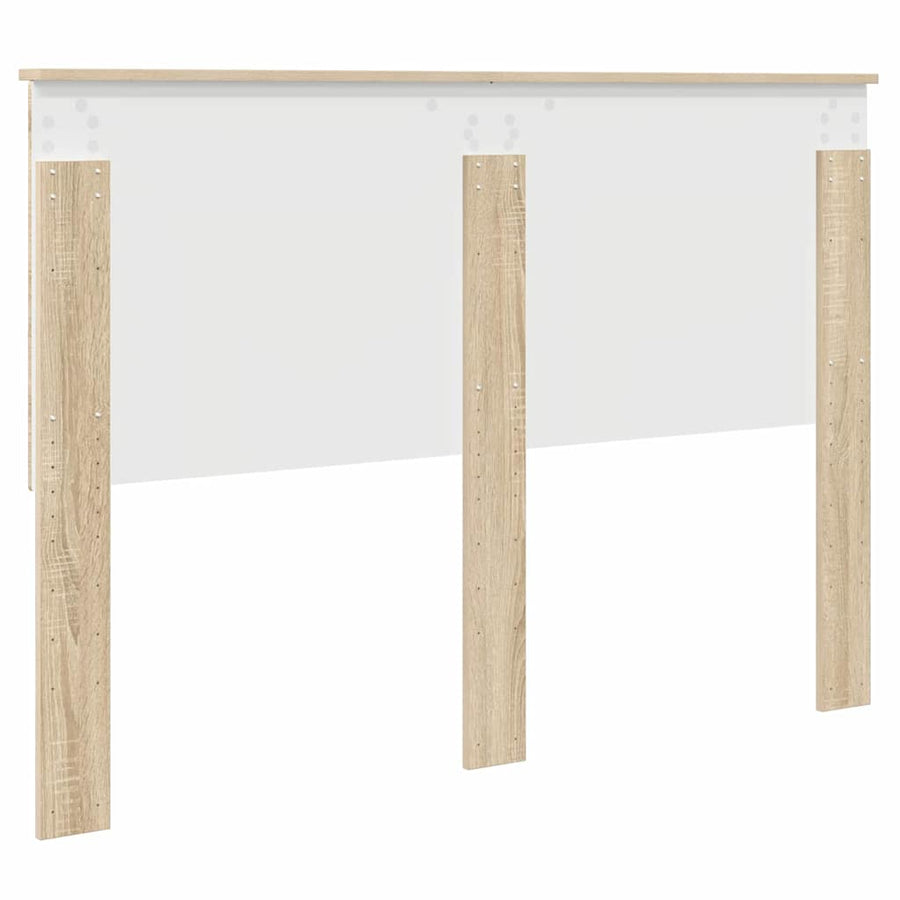 Hoofdbord met hoofdeinde Sonoma Eiken 140 cm Bewerkt hout