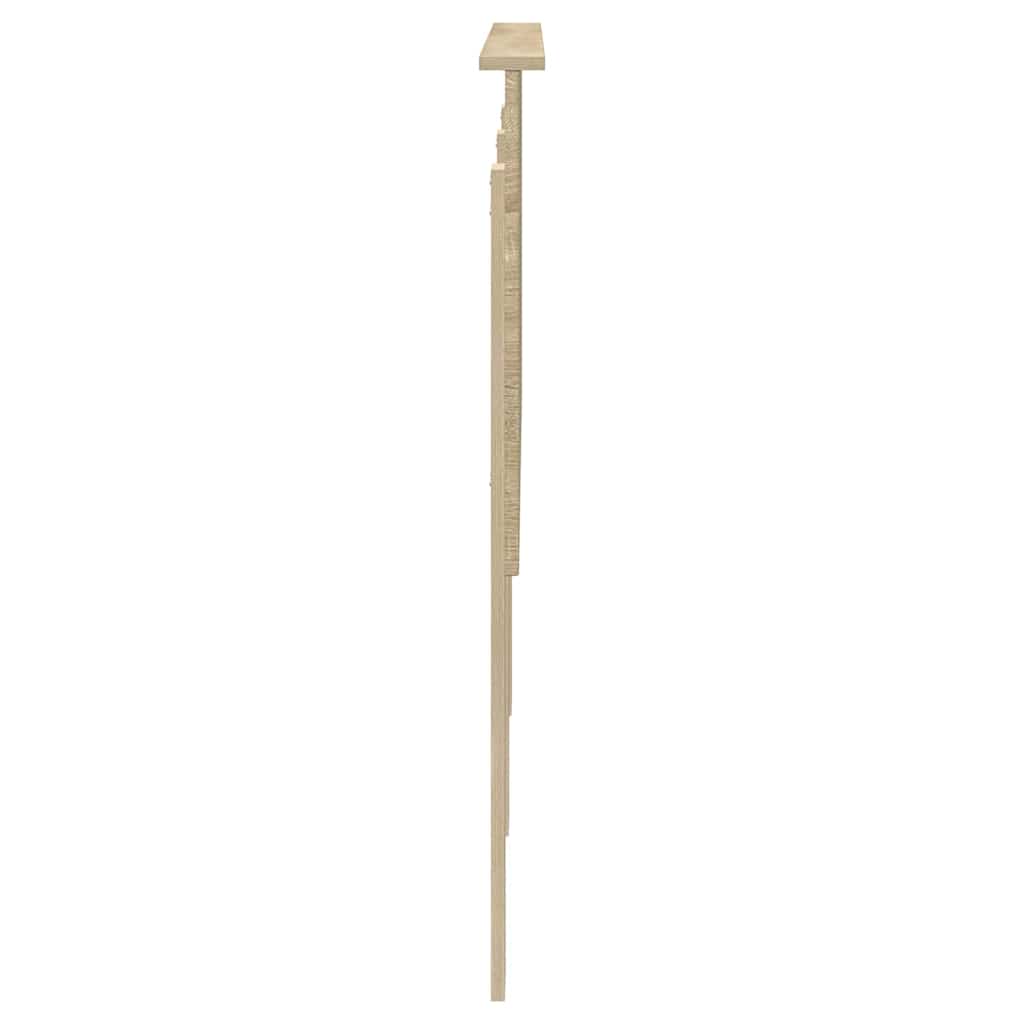 Hoofdbord met hoofdeinde Sonoma Eiken 140 cm Bewerkt hout