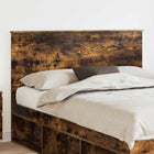 Hoofdbord 143x7x100 cm gerookt eiken bewerkt hout
