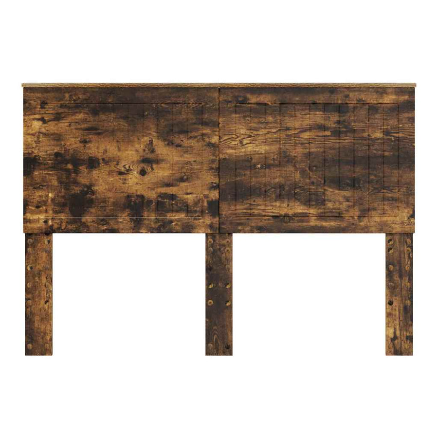 Hoofdbord met hoofdeinde Gerookt eiken 140 cm Bewerkt hout
