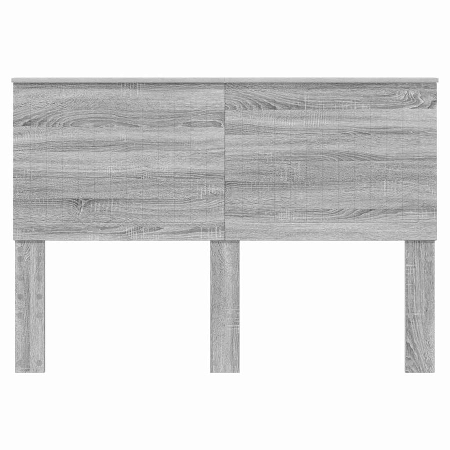 Hoofdbord met hoofdeinde Grijs Sonoma 140 cm Bewerkt hout